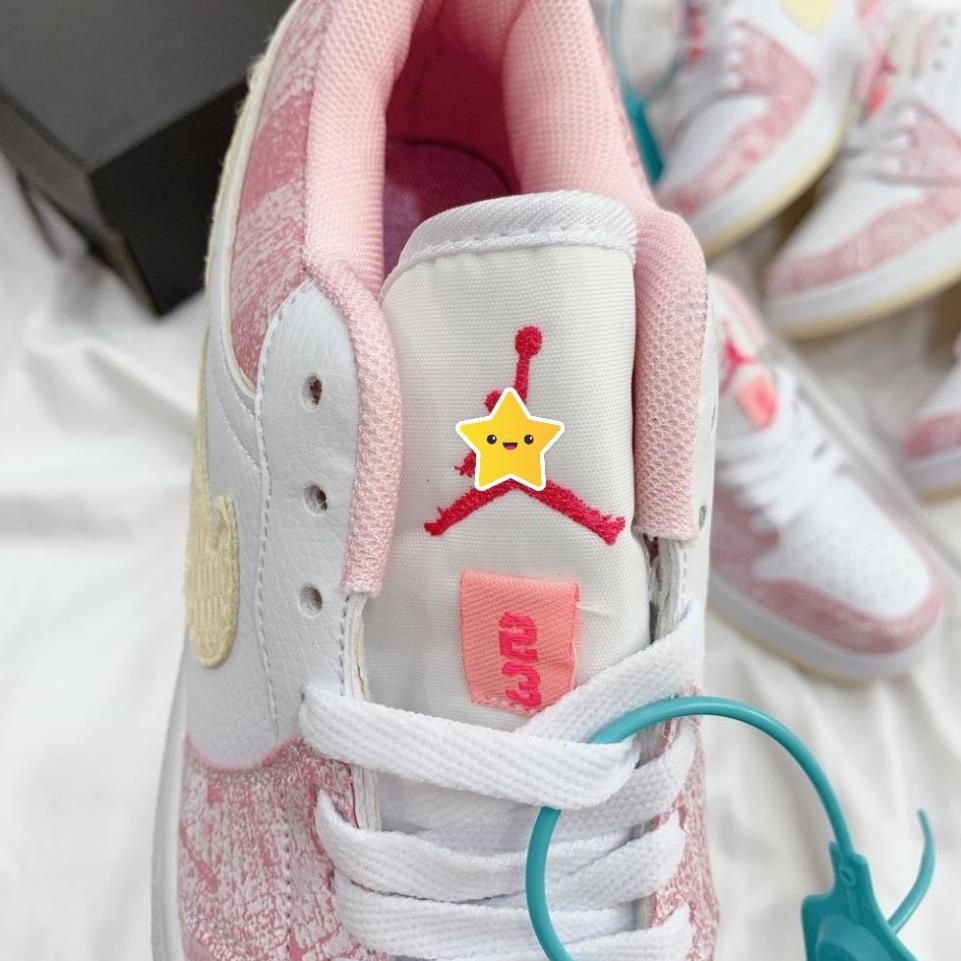 Giày thể thao Jordan Hồng Giọt Sơn cổ thấp cực chất, Giày JD Low paint drip Full Box Bill | BigBuy360 - bigbuy360.vn
