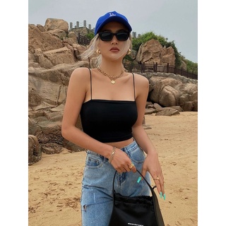 Áo 2 dây 2 lớp - croptop