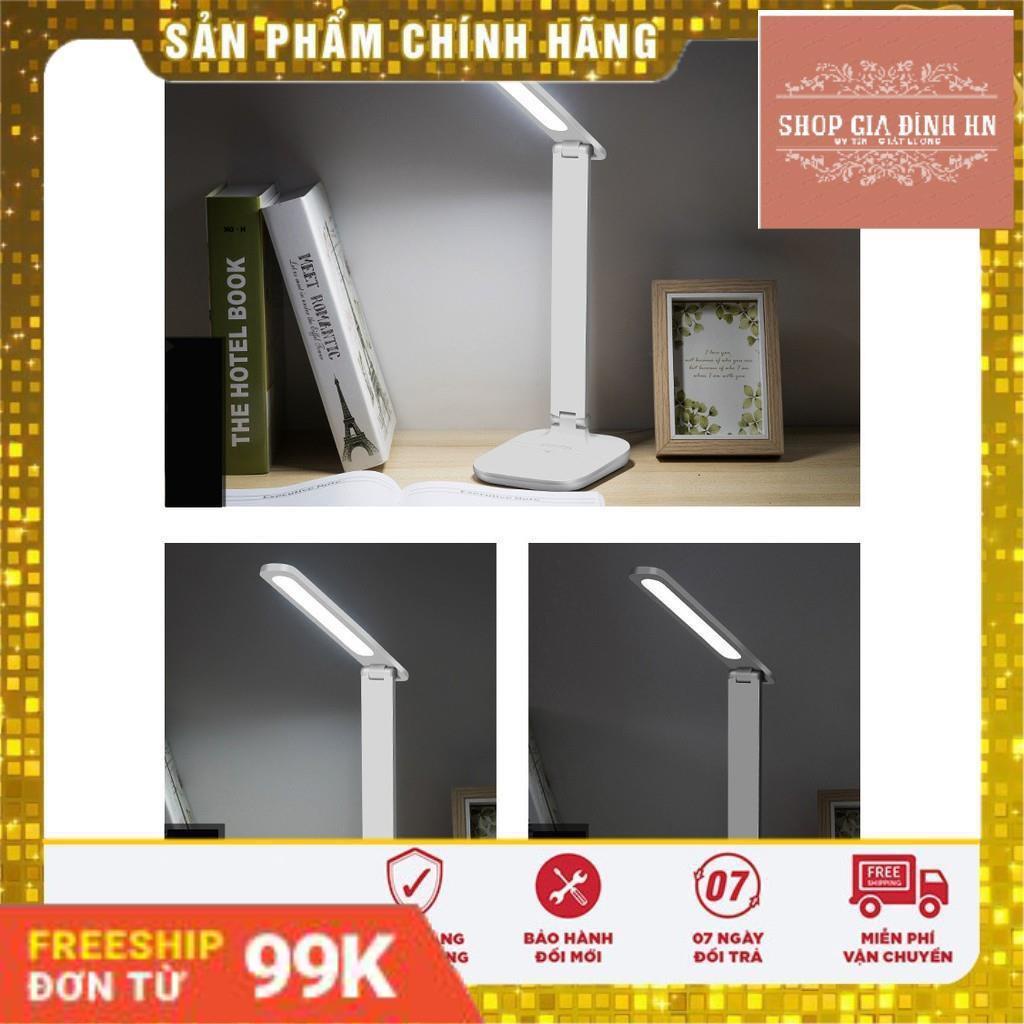 Đèn bàn LED cao cấp tích điện sạc USB có Giá để điện thoại -gấp gọn dễ dàng
