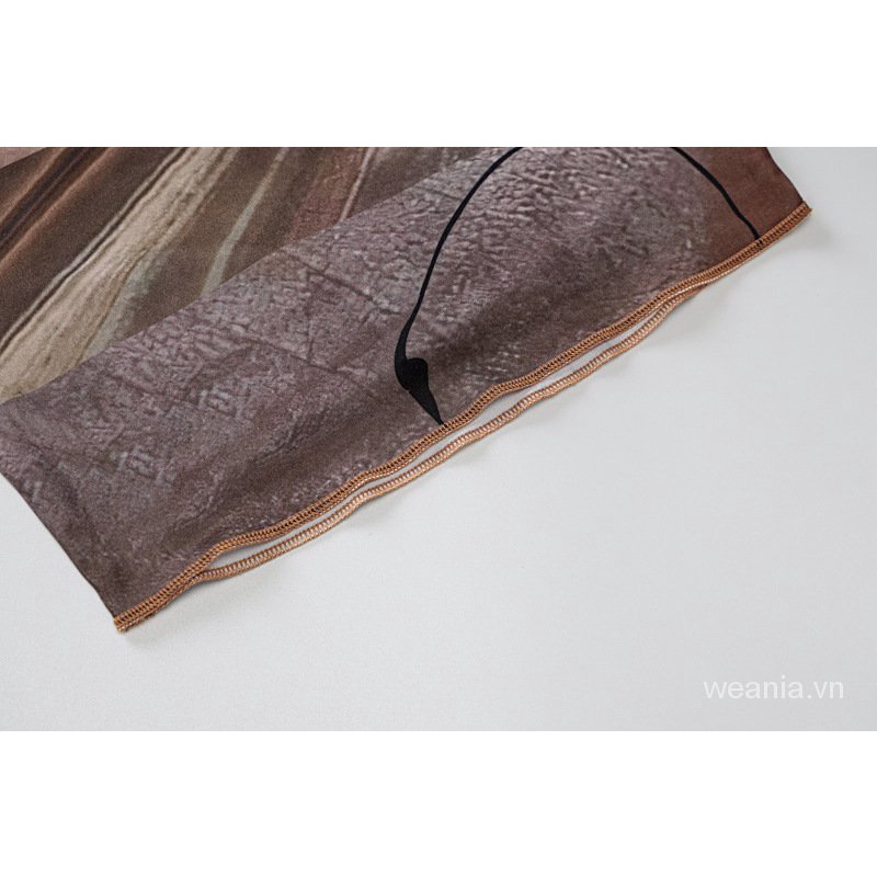 Áo tanktop hở vai in họa tiết nghệ thuật thời trang cho nữ