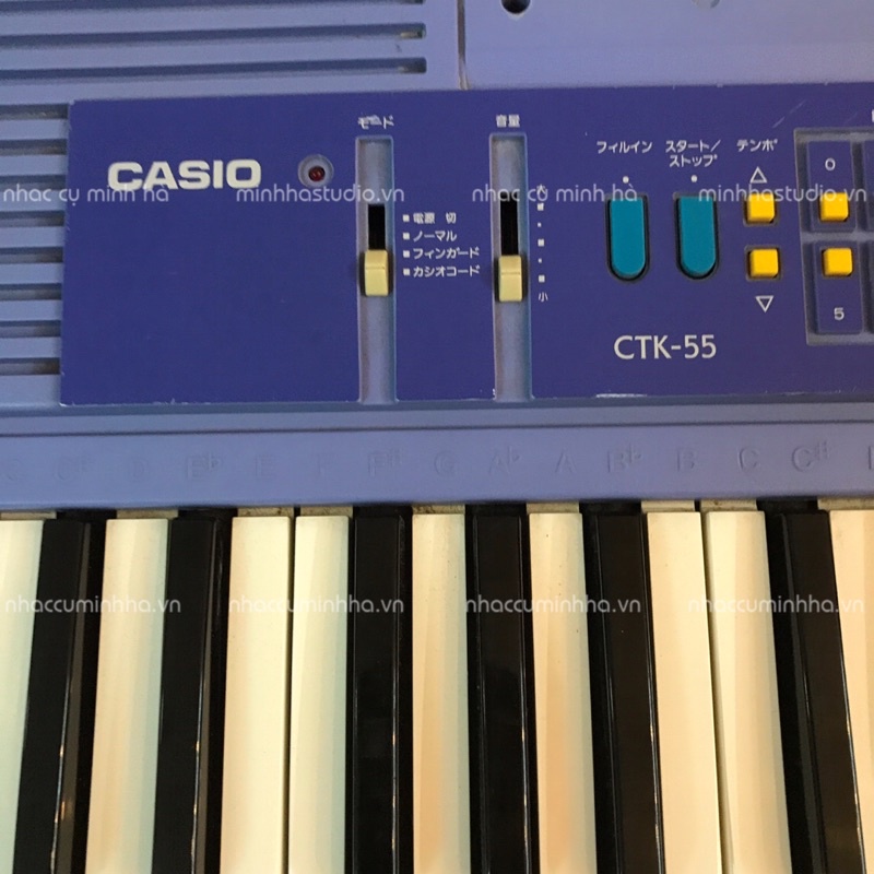 Organ Casio CTK-55, đã qua sử dụng, chơi tốt mọi chức năng.