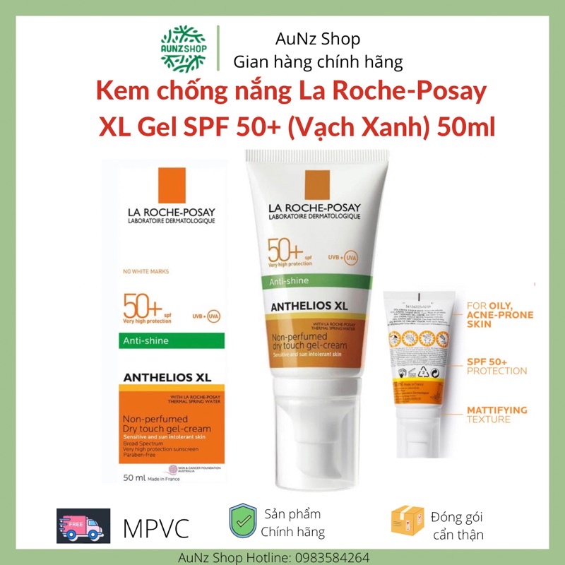 Kem chống nắng La Roche-Posay Anthelios XL Gel SPF 50+ (Vạch Xanh) 50ml