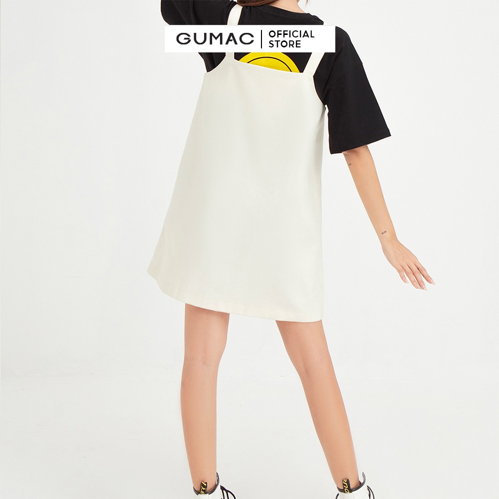 [Mã WABRG208 giảm 10% tối đa 50k đơn từ 250k] Yếm nữ phối nút GUMAC phong cách Hàn Quốc DB539 [không kèm áo thun | BigBuy360 - bigbuy360.vn