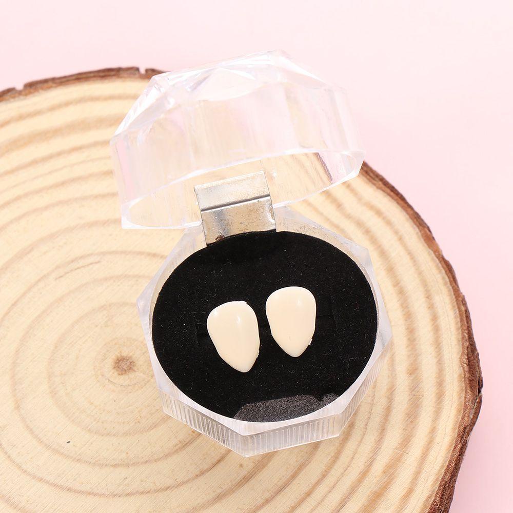 KUNHEV Răng nanh giả hóa trang ma cà rồng thú vị cho Halloween