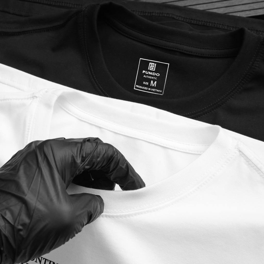 Áo thun nam cổ tròn tay ngắn 2 màu trắng đen ,  vải cotton cao cấp , size đến 85kg PUNDO ATPD39