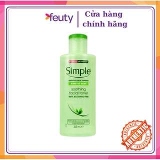 Nước Hoa Hồng Simple Kind To Skin Soothing Facial Toner 200ml
