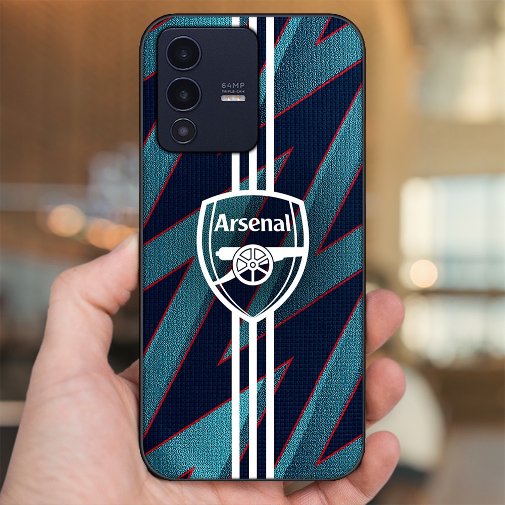 Ốp lưng Vivo V23 5G viền đen in hình Arsenal FC