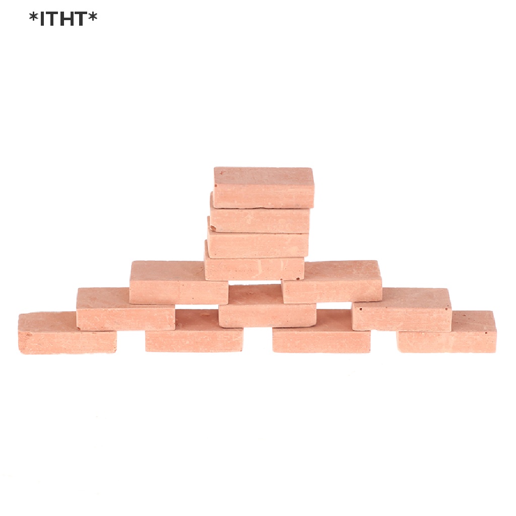 Bộ 50 Viên Gạch Nhân Tạo mini Tỉ Lệ 1 / 16 Trang Trí Nhà Búp Bê