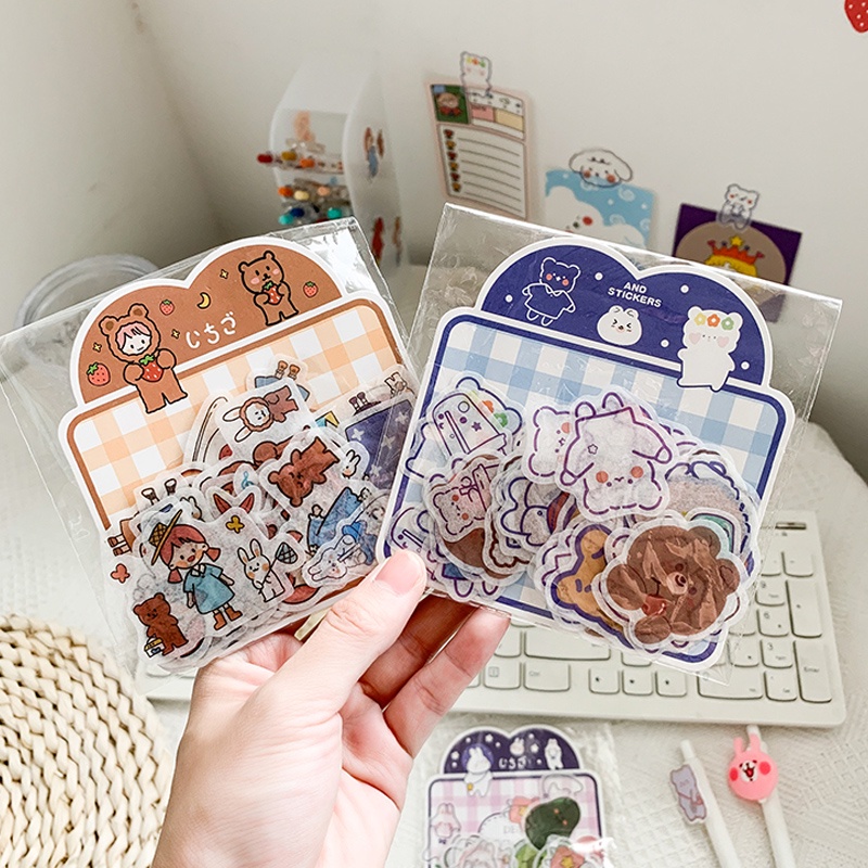 Sticker miếng dán cute chống nước, hình dán mũ bảo hiểm, laptop, điện thoại, vali