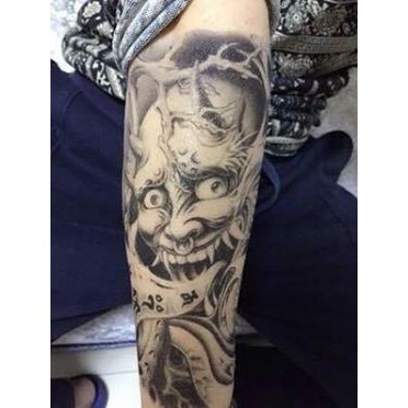 Hình xăm dán tatoo mặt quỷ - miếng dán hình xăm đẹp dành cho nam