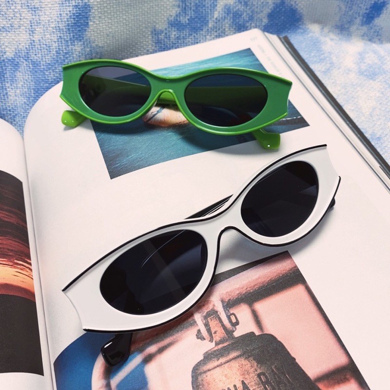 Kính Hiệu oval Hotgirl Hottrend Hiphop Rap Ngầu Mẫu Mới 2024