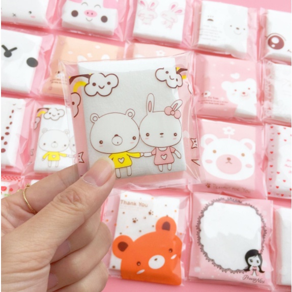 Bông Tẩy Trang Gói 25 Miếng Siêu Đáng Yêu Thuận Tiện Mang Theo ?Clovershop68?