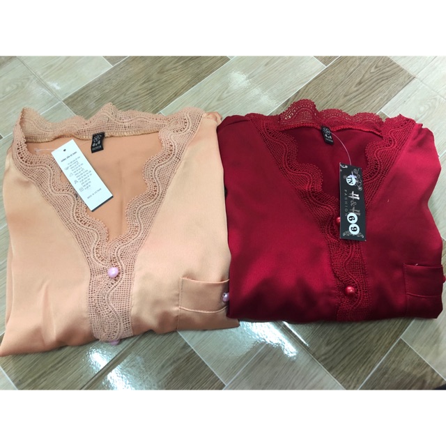 Combo hai bộ lụa phối ren