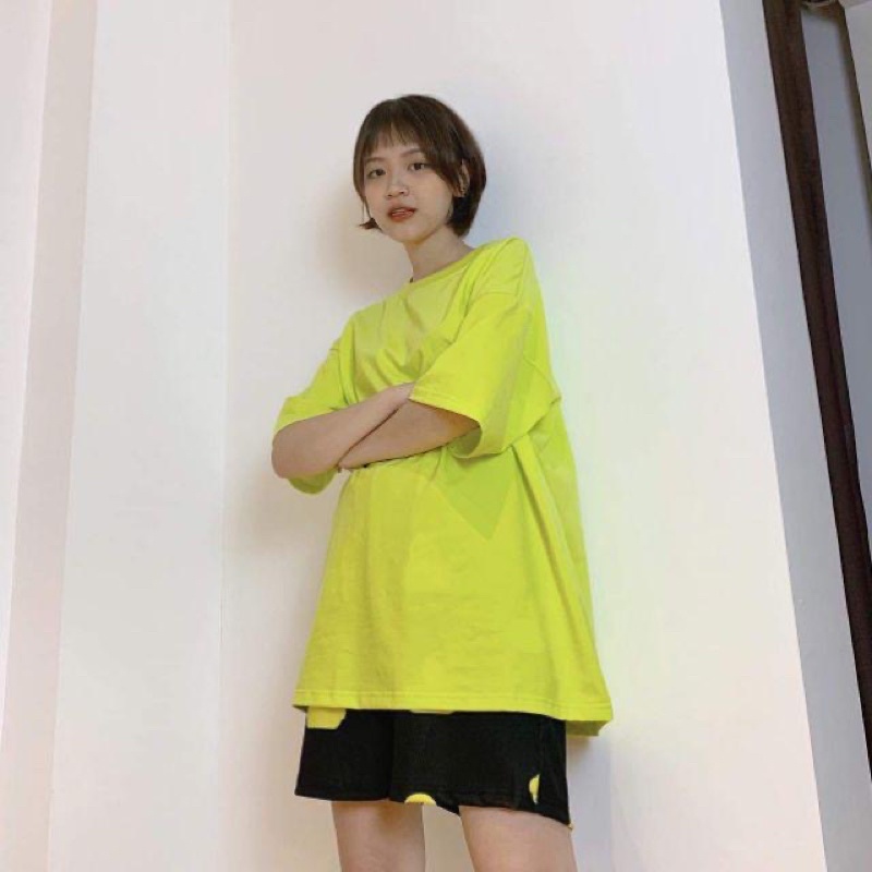 Áo thun trơn Áo phông unisex dáng rộng form thụng tay lỡ phông trơn ngắn tay basic