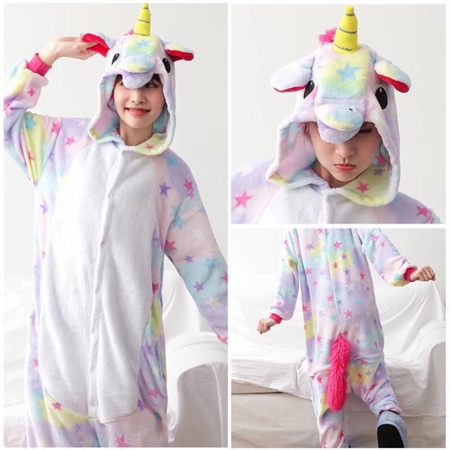 Bộ Đồ Thú Unicorn Star ❤️ FREESHIP ❤️ Bộ đồ thú Unicorn Sao Trẻ Em