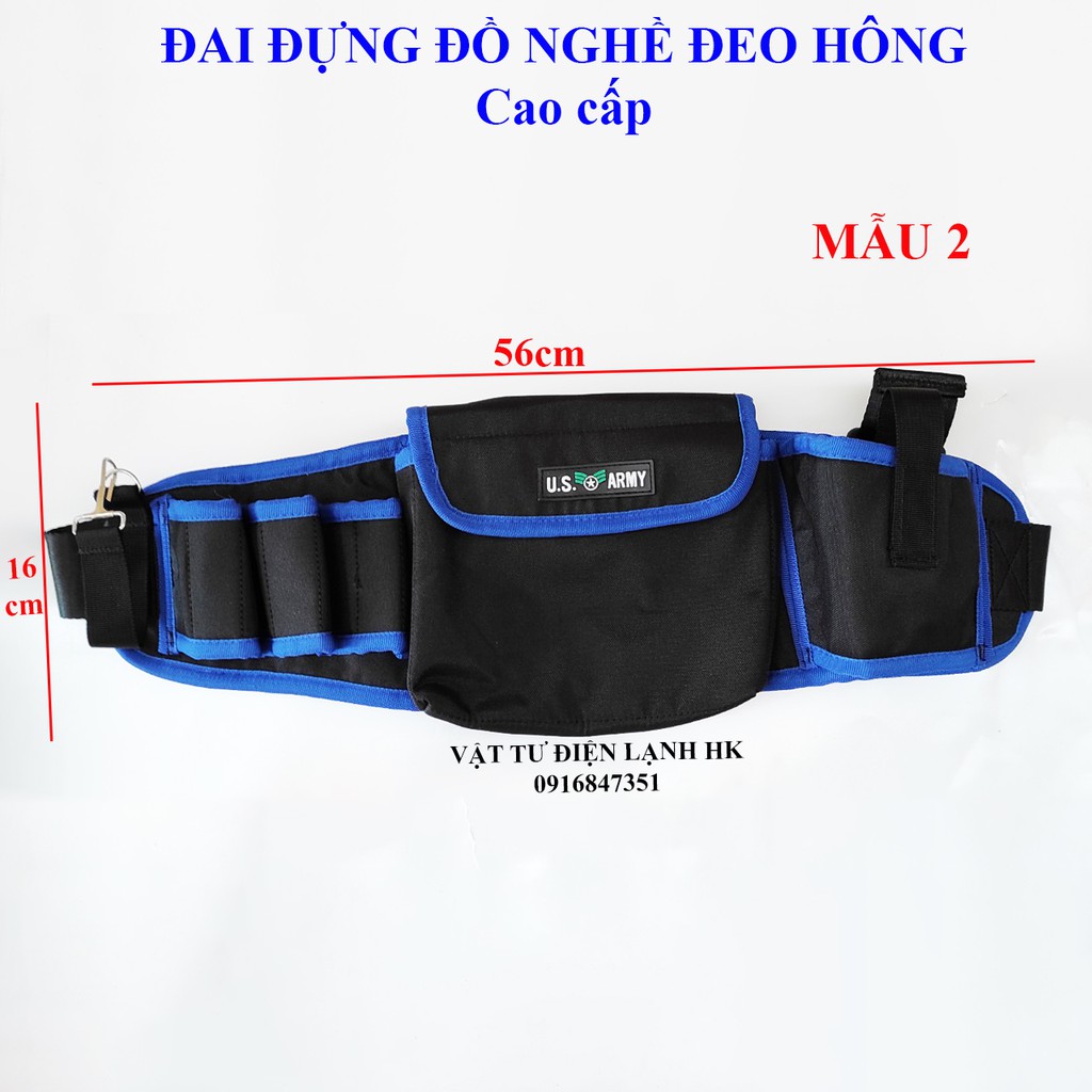 [CAO CẤP] Túi đựng đồ nghề đeo hông - Đai đồ kỹ thuật đeo bụng thắt lưng