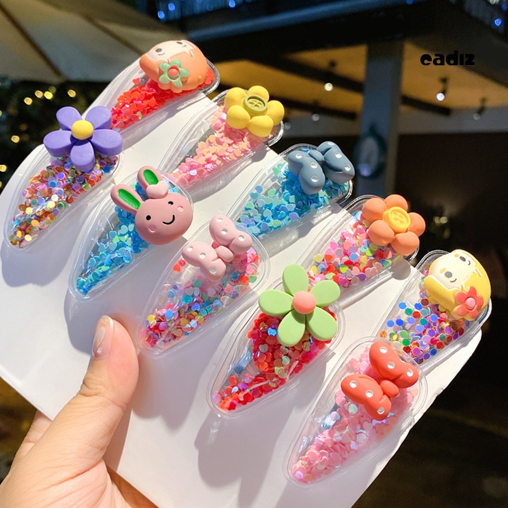 Set 5 Kẹp Tóc Hình Hoa Quả Xinh Xắn Dành Cho Bé Gái