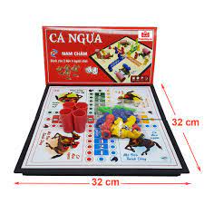 BỘ ĐỒ CHƠI CÁ NGỰA NAM CHÂM CAO CẤP CỠ LỚN 32 X 32 CM CHO 4 NGƯỜI CHƠI A