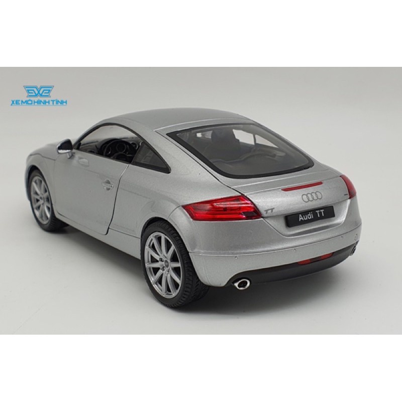 Xe Mô Hình Audi Tt Coupe 1:24 Welly (Bạc) Mã 22478S