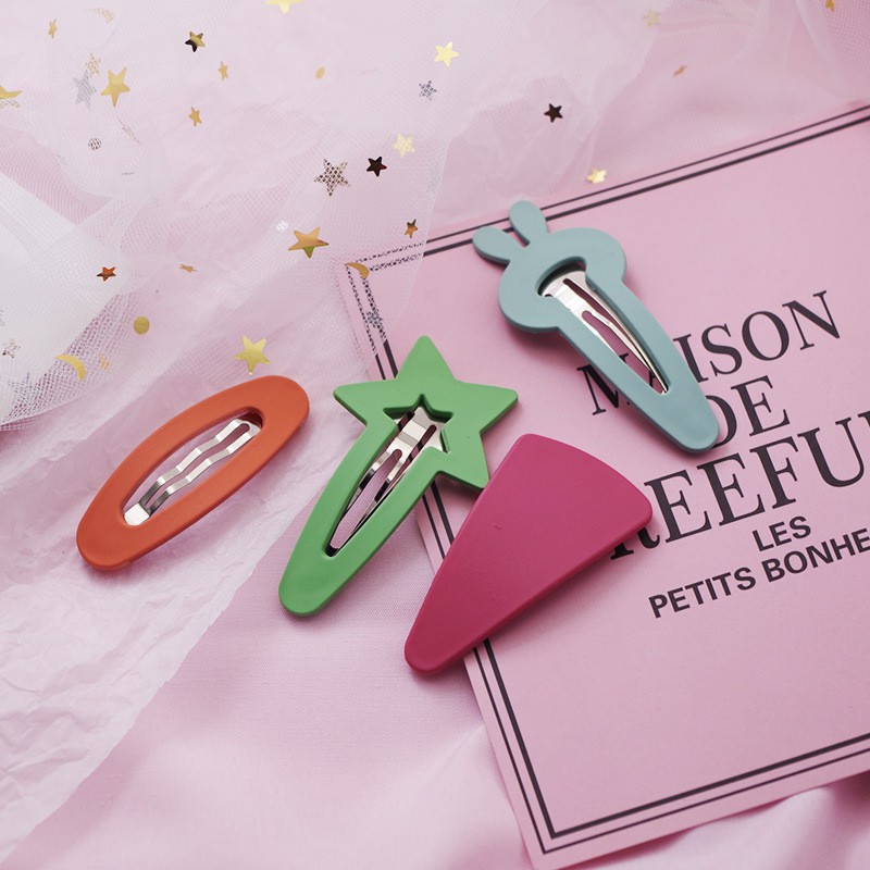 Set 4 kẹp tóc thiết kế đáng yêu xinh xắn cho bé gái