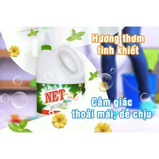 Nước lau sàn Net 4kg tặng Nước rửa chén 800g