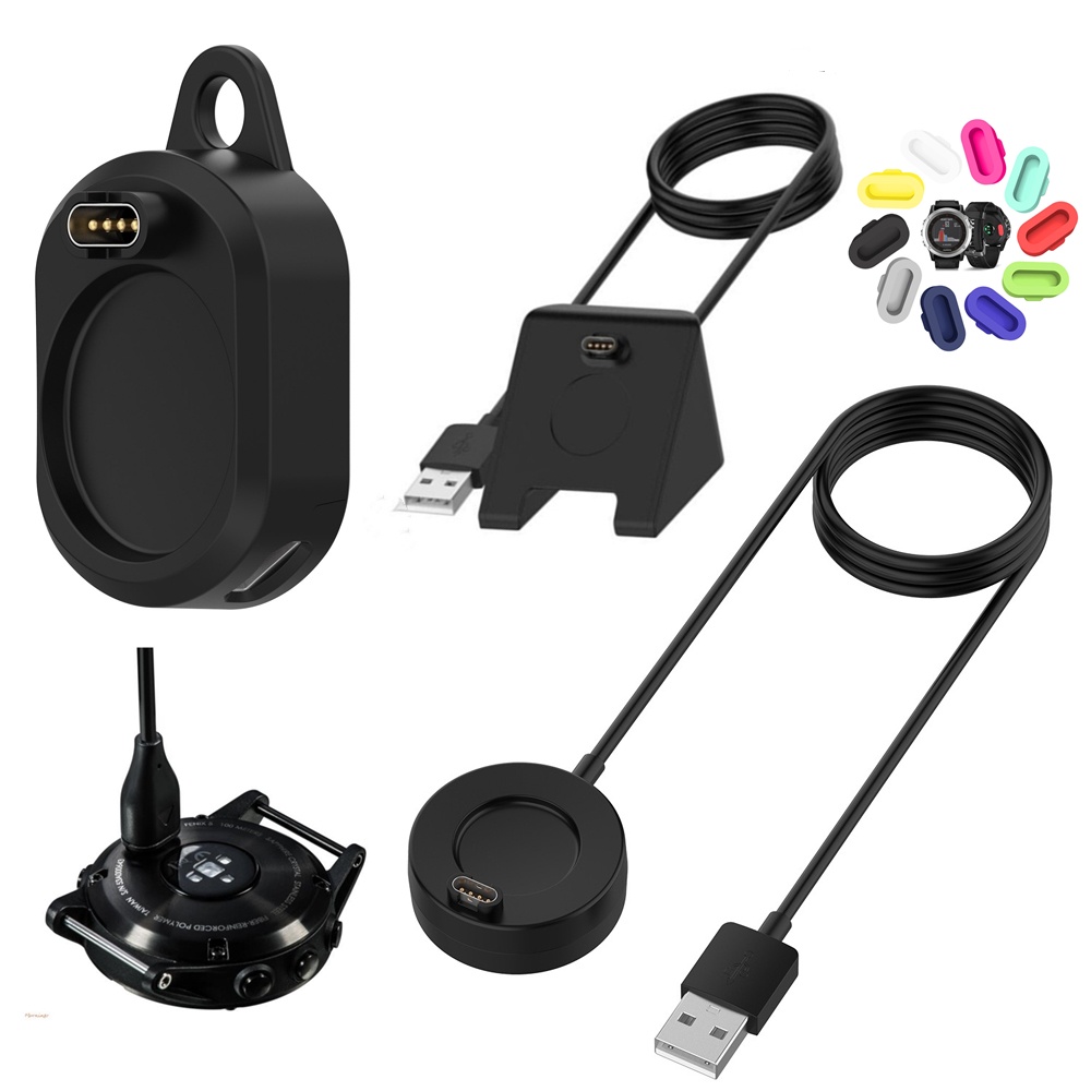 Đế Sạc Chống Bụi Cho Garmin Fenix 7 / 7S / 7X / 6 / 6S / 6X Instinct Venu 2 / 2S Plus / SQ Vivoactive 4 / 4S / 3 955 255 945 55 745