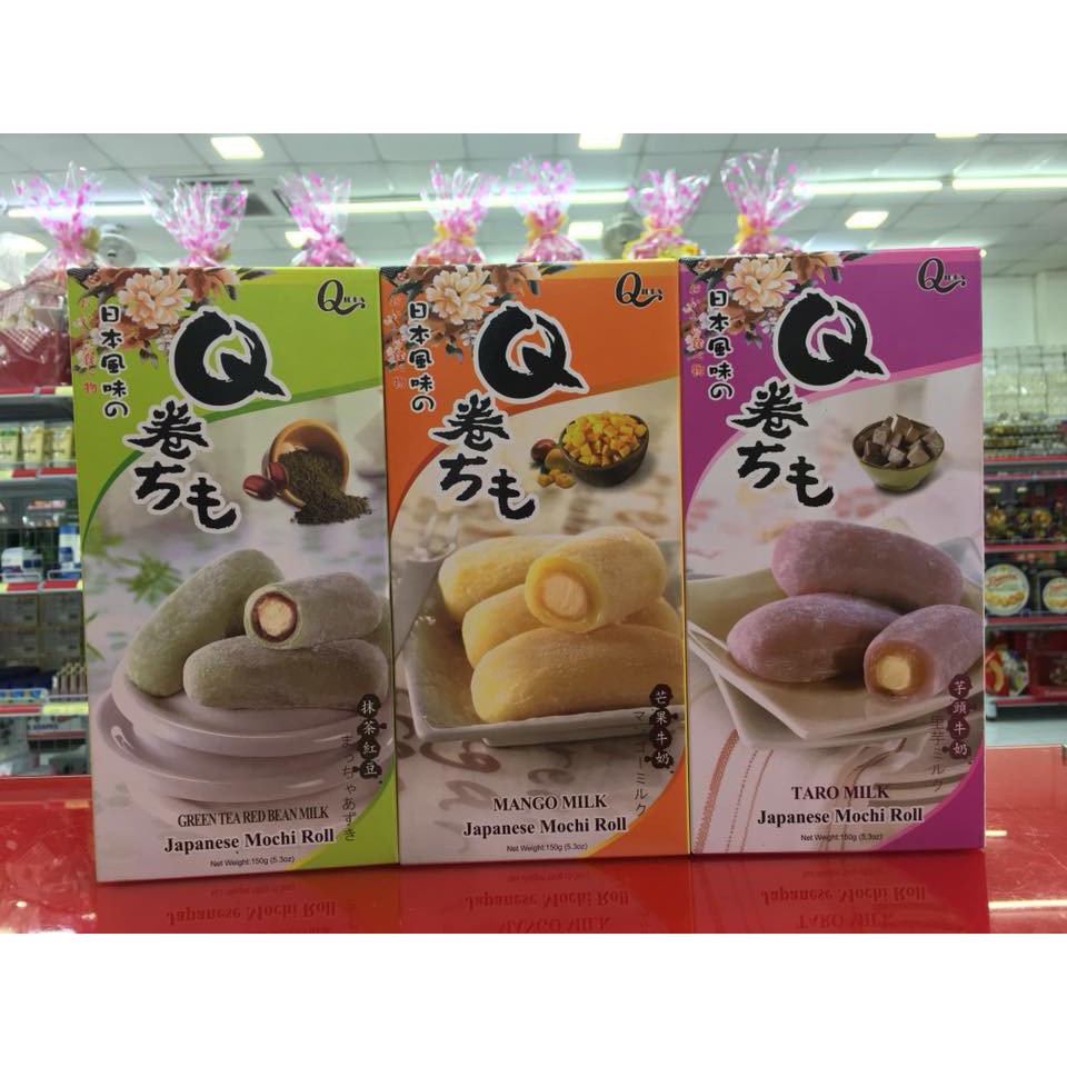 (3 vị ) Bánh Mochi Roll Qidea hộp 150gr (5 bánh)