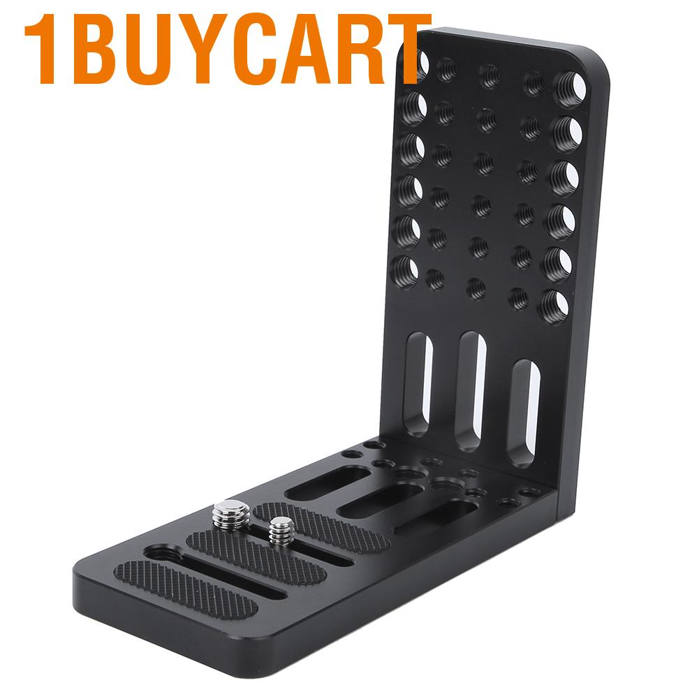 1buycart Quick release plate for video camera  L-shaped quick in aluminum alloy universal use with