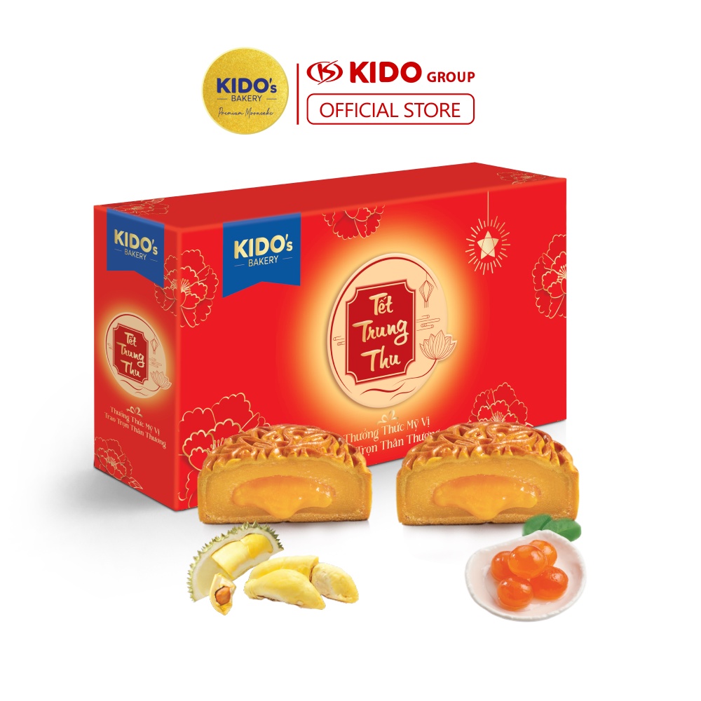 Bánh trung thu KIDO Lava - hộp 2 bánh Thượng Hạng