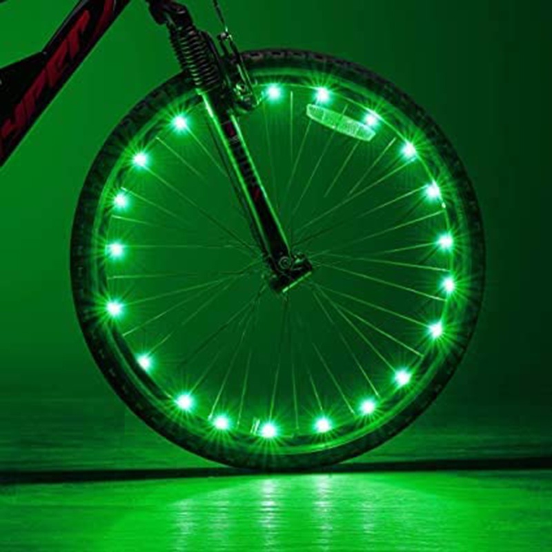 Đèn Led Mini Nhiều Màu Gắn Căm Xe Đạp Chạy Bằng Pin