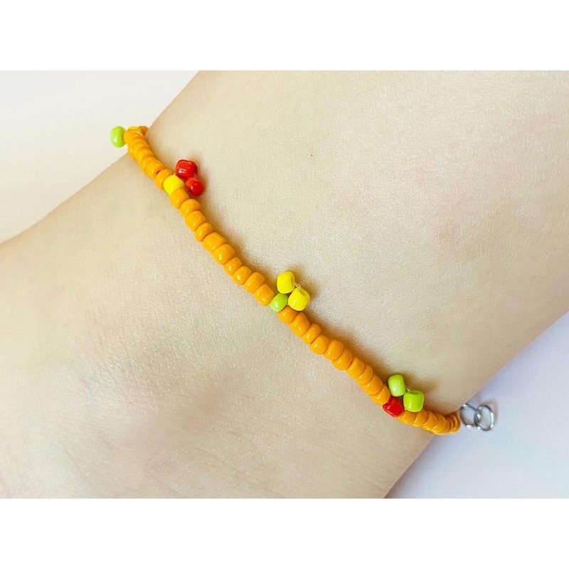 Vòng chân handmade LILI CHERRY CHERRY ANKLET - LILI’S SUMMER BEADS