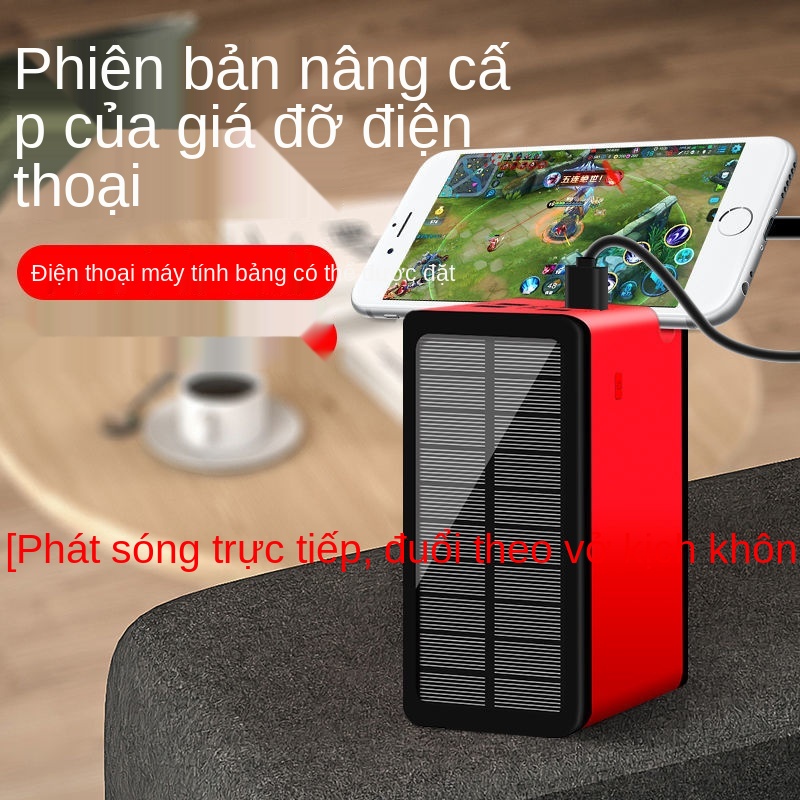 ✘✾▩pin sạc dự phòng mini 20000MAH Thực tế 100.000mA năng lượng mặt trời ngoài khẩn cấp 100000ma điện thoại di động loại