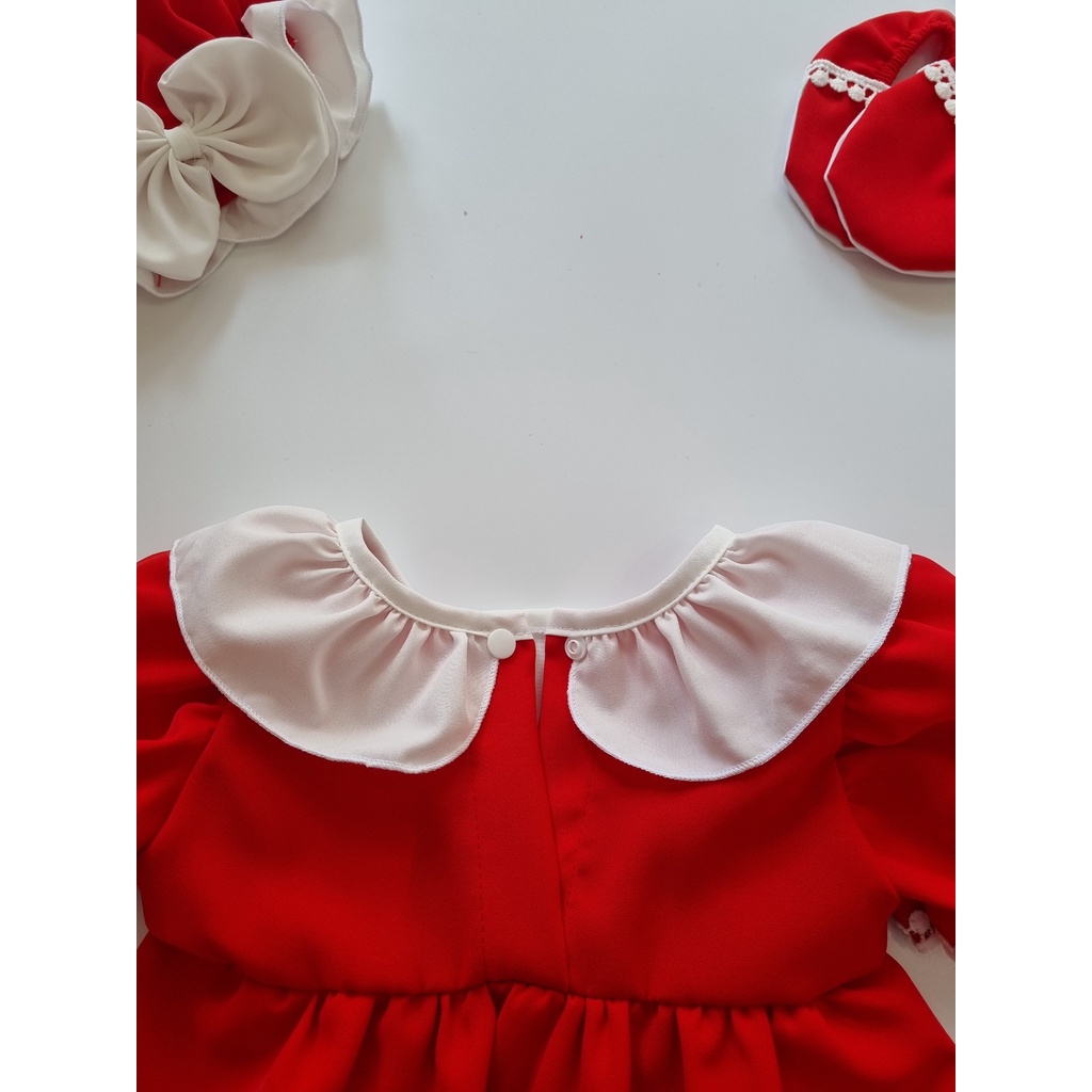 Body đỏ dễ thương bé gái[𝑻𝑨̣̆𝑵𝑮 𝑲𝑬̀𝑴 Mũ+𝑮𝑰𝑨̂̀𝒀 𝑽𝑨̉𝑰]Su Shop thời trang thiết kế