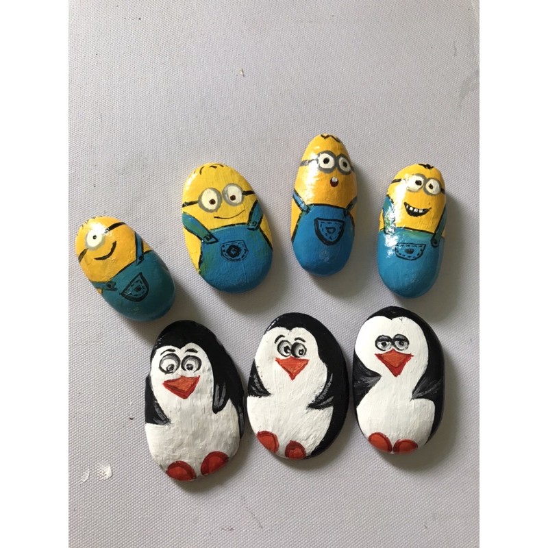 1 chú Minion đáng yêu- handmade đá cuội