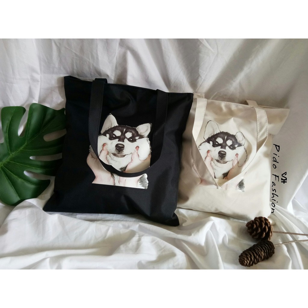 🐶🐶Túi Tote Husky🐶🐶
