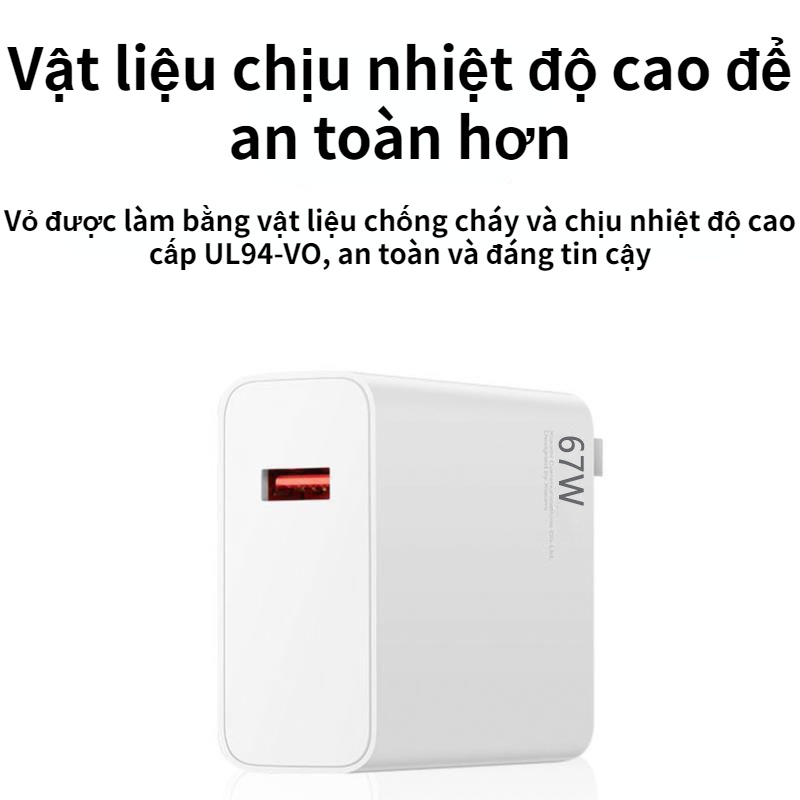 Cáp Sạc Nhanh 67W Cho Xiaomi 12 K50