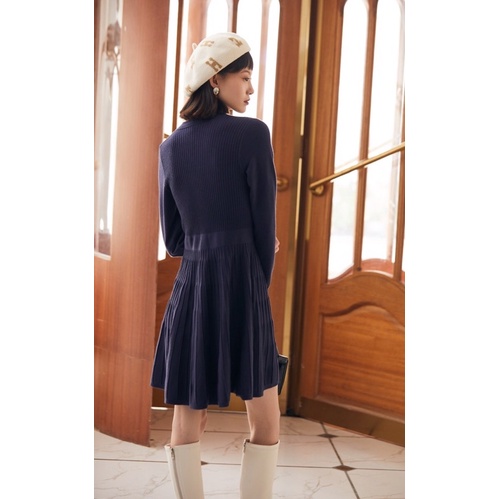 🤩ẢNH THẬT🤩Đầm len hoạ tiết thêu sang trọng đi chơi đi tiệc, noel, tết