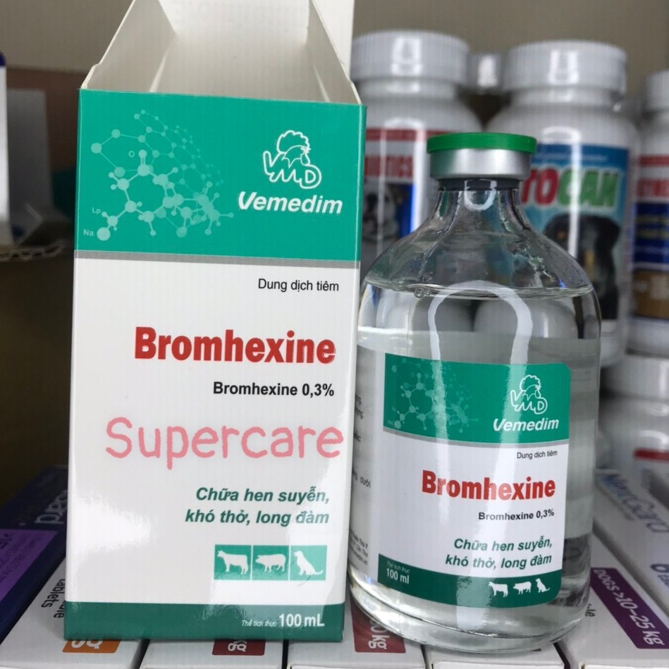 Bromhexin 100ml - Tan Đờm Chó Mèo