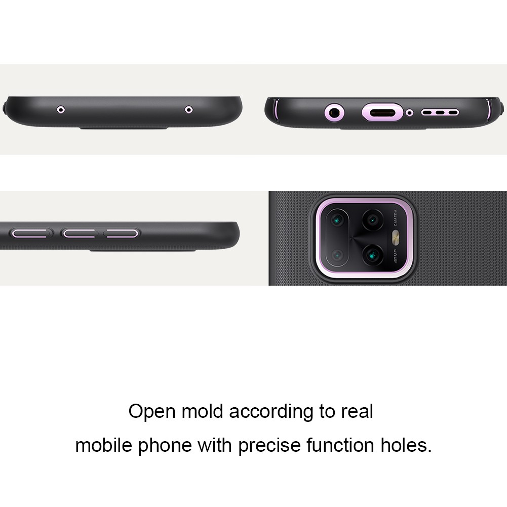 Xiaomi Redmi 10x 5G / 10x Pro 5G -Ốp lưng chính hãng Nillkin nhựa cứng lưng sần chống bám mồ hôi và vân tay