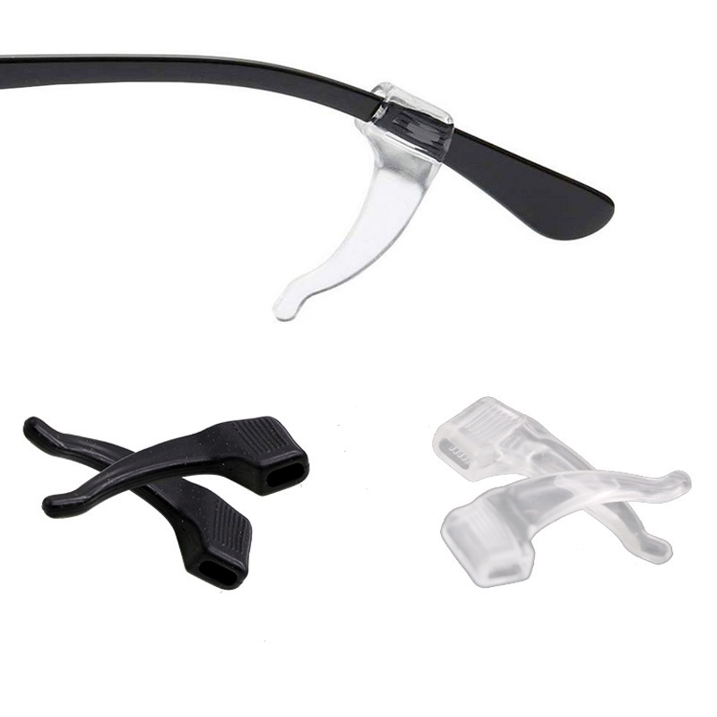 Giá đỡ mắt kính bằng silicon mềm trong suốt chống trượt tiện dụng