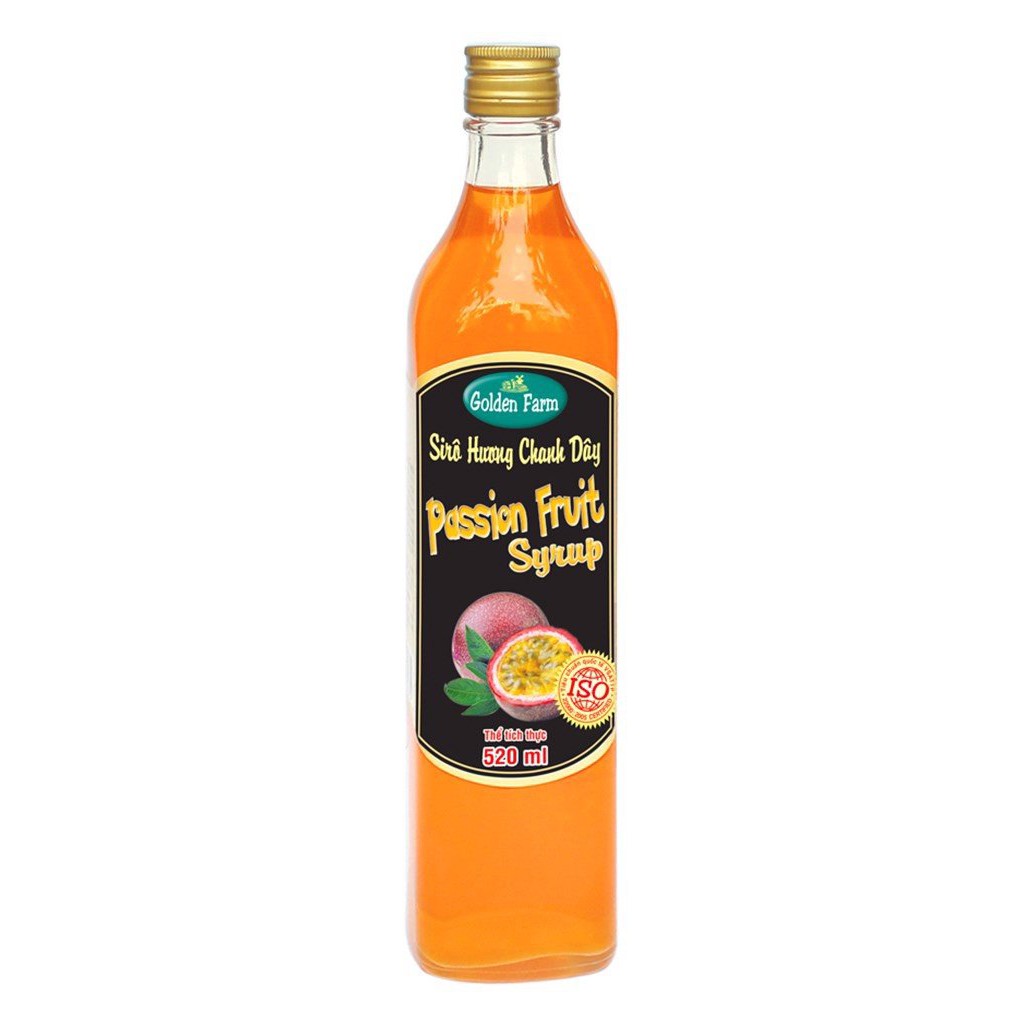 Siro Chanh leo GoldenFarm520ml, nguyên chai