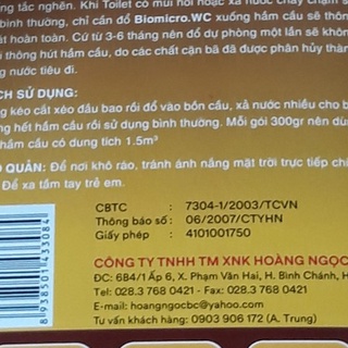 Hộp thông cầu cống BIOMiCRO.WC (Vi sinh tự hoại)