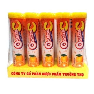 Vỉ 12 ống C sủi Ossizan C vị cam