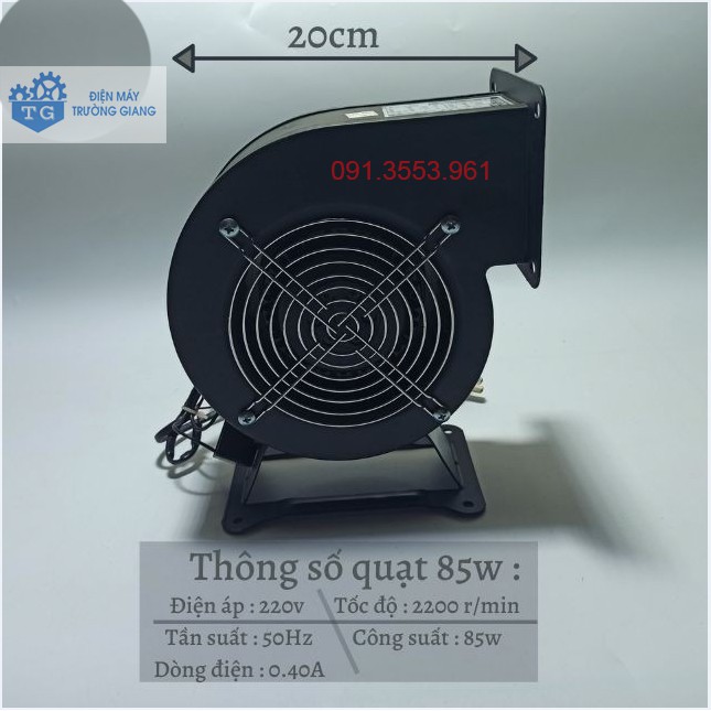 Quạt Sò - Quạt Sên Hút Ly Tâm 85W - 220V