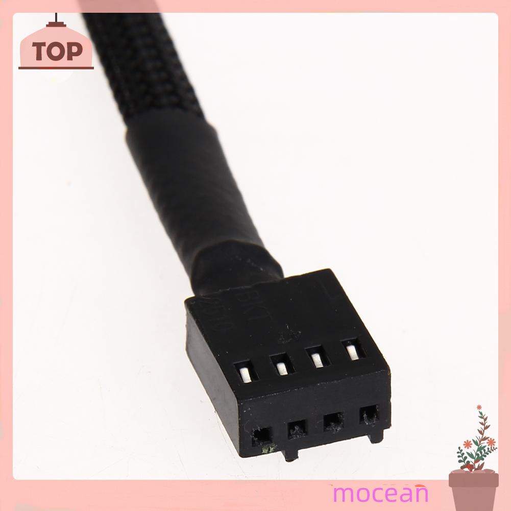 Mocean Bộ 5 Dây Cáp Nối Dài 12in 4 Pin Pwm Cho Máy Tính