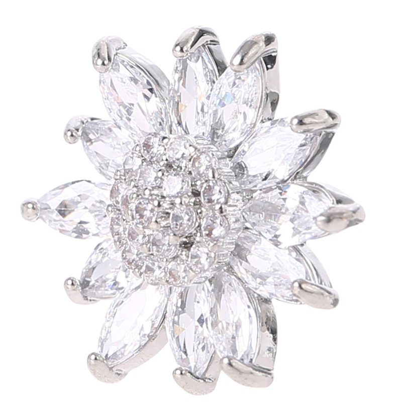 Set 5 Nút Hình Hoa Hướng Dương 20mm Bằng Hợp Kim DIY Trang Trí Đa Ứng Dụng