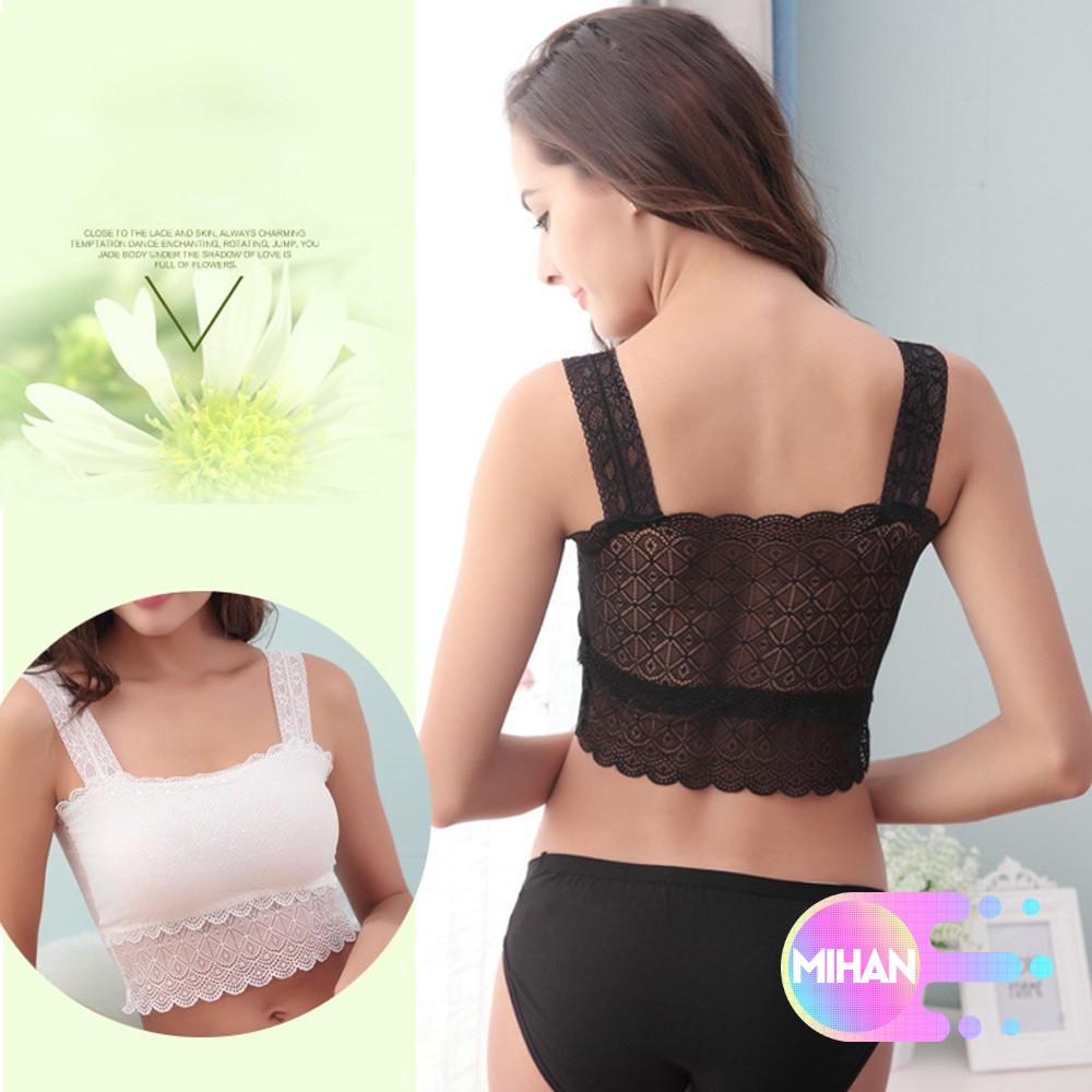 Áo lót ren co giãn phong cách thời trang quyến rũ dành cho nữ gồm hai màu tùy chọn