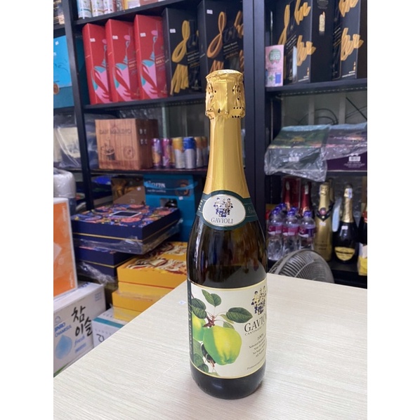 Nước Trái cây có Ga Ý GAVIOLI 750ml-Vị Táo xanh