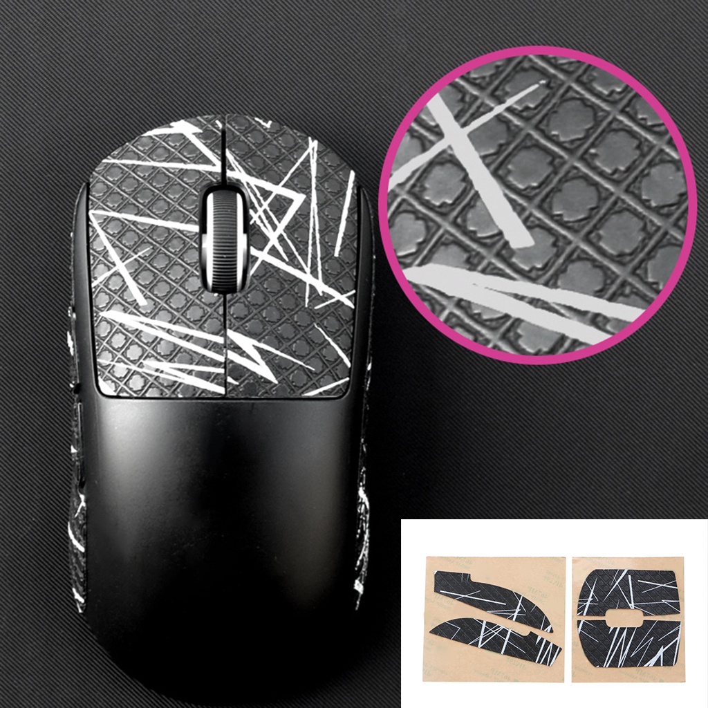 Lucky*Mouse Skin Side Sticker Sweat Resistant Grip Pad for logitech G Pro Wireless Mic