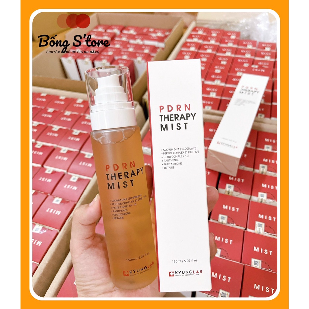 Xịt khoáng kyung lab chính hãng PDNR THERAPY MIST, xịt nước thần tế bào gốc tăng sinh collagen,cấp ẩm phục hồi bảo vệ da